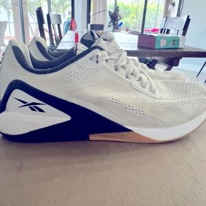 Reebok White and Black Athletic Shoes